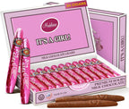 Madelaine Solid Premium Milk Chocolate Cigar Candy – It’s a Girl Baby Shower Party Favors for Girl, Individually Wrapped Chocolate Cigars, Elegant Gift Box – 24 Count