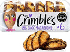 Mrs Crimble's Gluten Free Chocolate Macaroons - 6 Slices per pack (Pack of 6, Total 36 Slices)