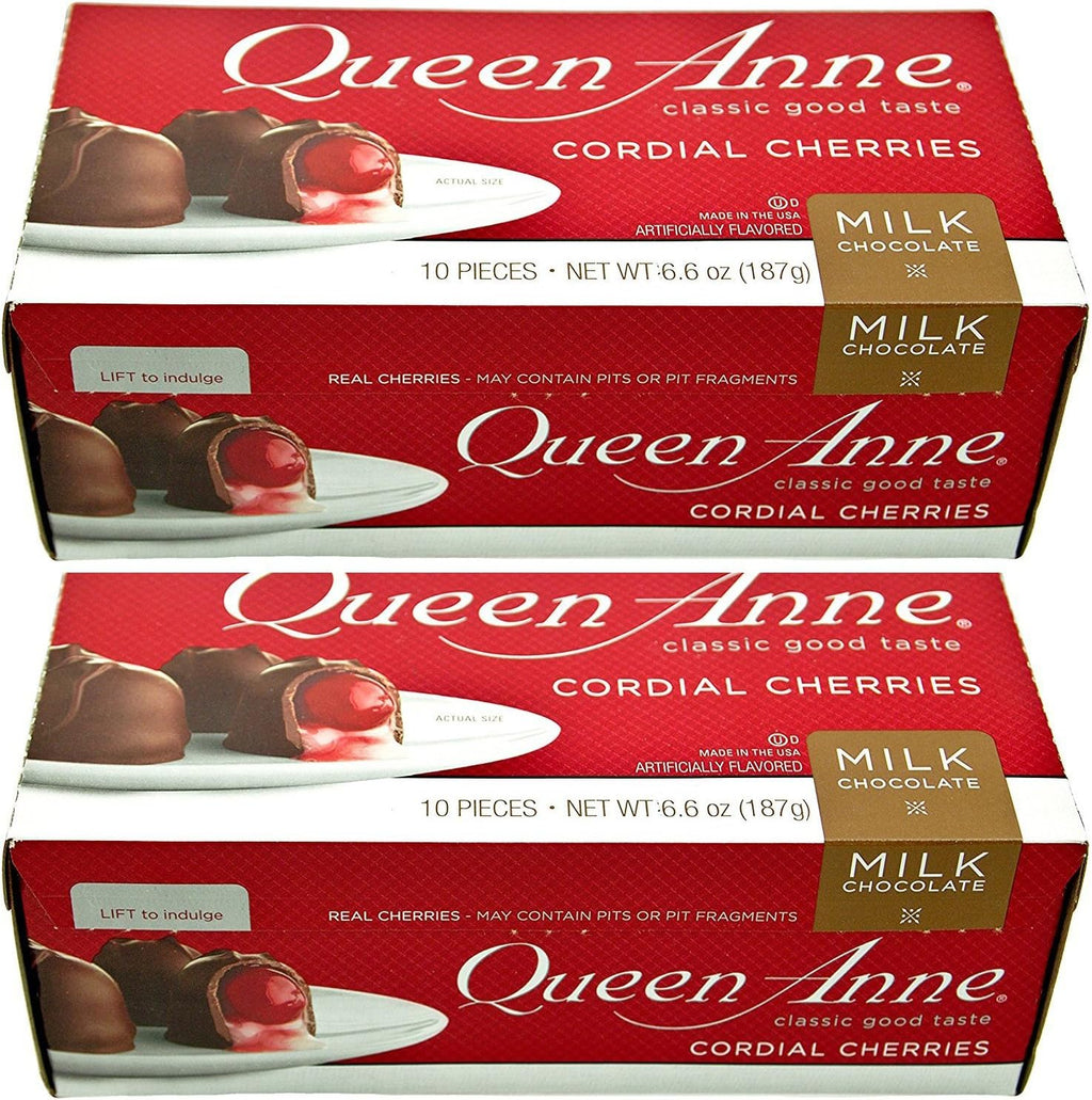 Queen Anne Cordial Cherries, Milk Chocolate-covered, 6.6 Ounces (2pack)