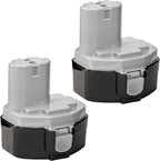 ExpertPower 2 Pack 14.4v 3000mAh NiMh Extended Battery for Makita 1433 1434 1435 1435F 192699-A 193158-3