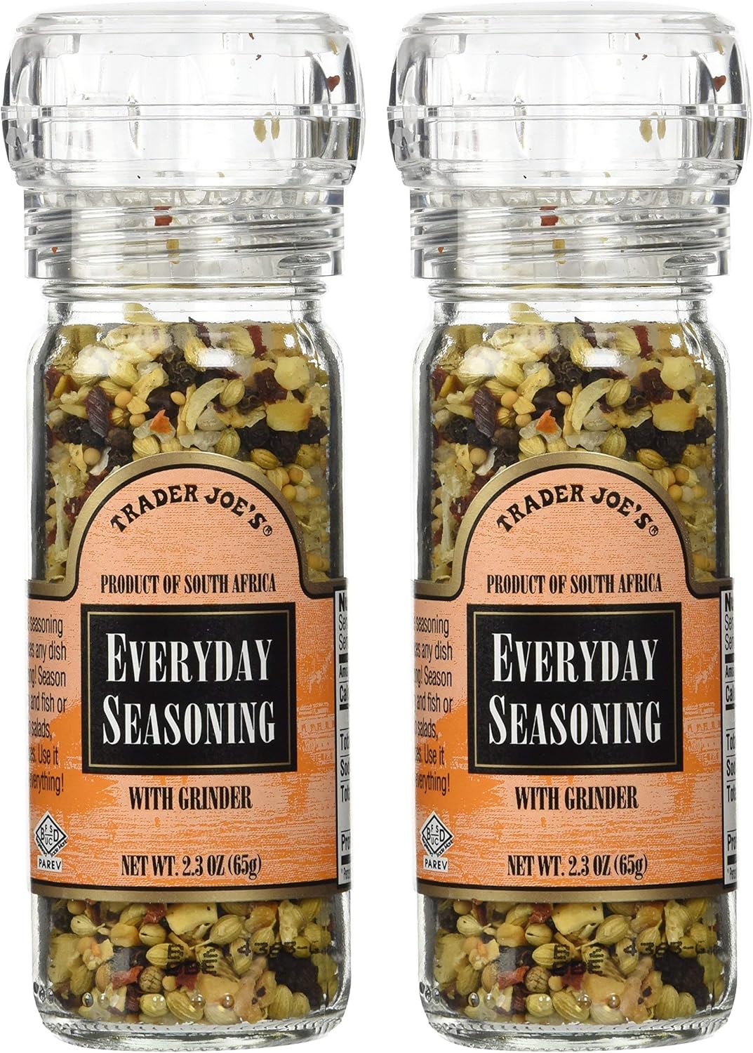 Trader Joe's Everyday Seasoning with Grinder 2.3 oz - PACK OF 8