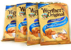 Werther's Original Chewy Caramels Sugar Free Candies - Individually Wrapped Soft & Chewy Candy Pieces, Sweets for Parties or Holidays - 1.46 oz Bag (Pack of 4)