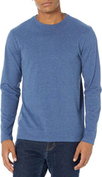 Amazon Essentials Men's Regular-Fit Crewneck Long-Sleeve T-Shirts