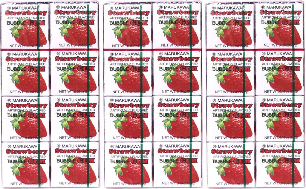 Marukawa Bubble Gum Strawberry 1.52oz (3 Pack)