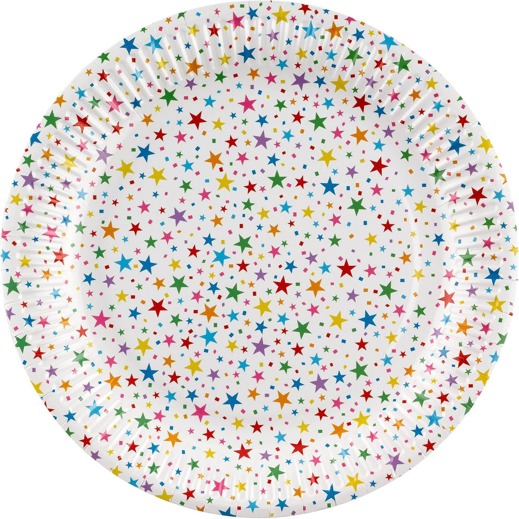 Neviti 678245 Carnival-Plates-Stars Multicolour, Multi-Colour