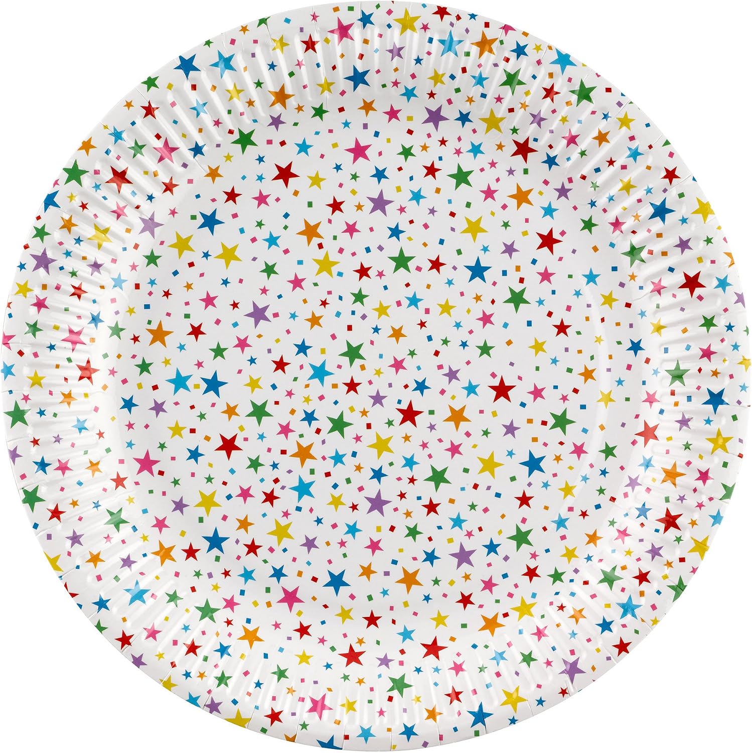 Neviti 678245 Carnival-Plates-Stars Multicolour, Multi-Colour