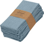 Ruvanti Cloth Napkins Set of 12, 18x18 Reusable Napkins Cloth Washable, Soft & Durable Table Napkin, Poly Cotton Fabric Dinner Napkins for Parties, Christmas, Thanksgiving, Weddings - Teal