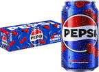 Pepsi Cola Soda, Wild Cherry, 12 Fl Oz Cans (Pack of 12)