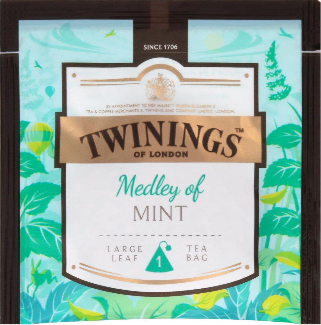 Twinings Discovery Collection Medley Of Mint, 30 Large Leaf Pyramid Tea Bags