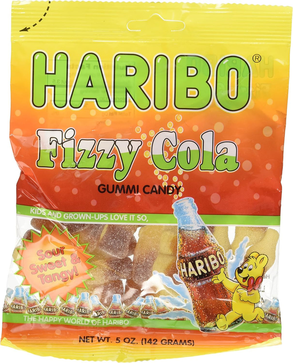 HARIBO FIZZY COLA -5 OZ (Pack of 2)