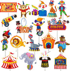 Circus Cupcake Toppers 36pcs - Carnival Party Decoration Cake Cupcake Picks for Circus Theme Birthday Party & Baby Shower