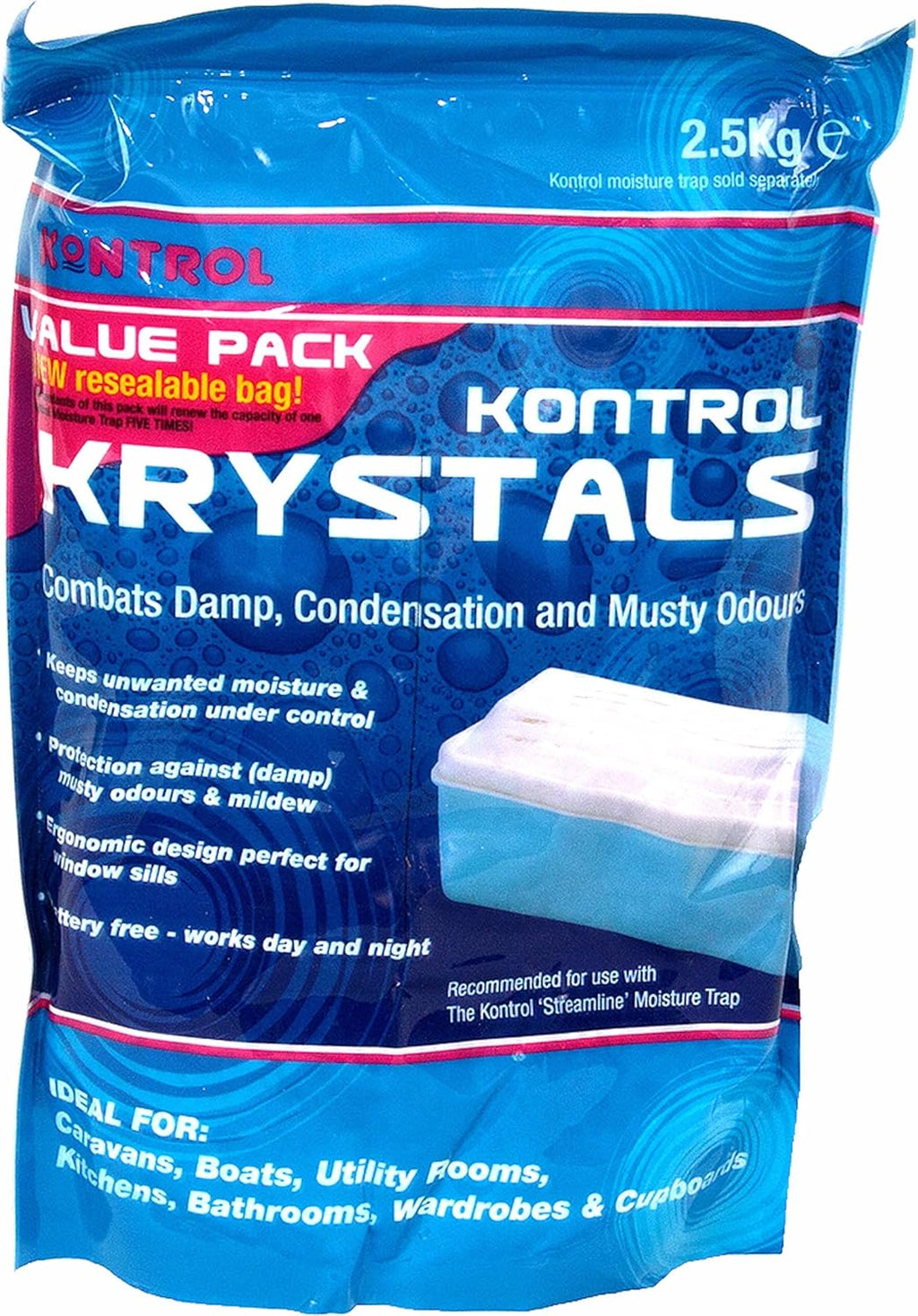 Kontrol Moisture Krystal Refill Pack - Blue, 2.5Kg