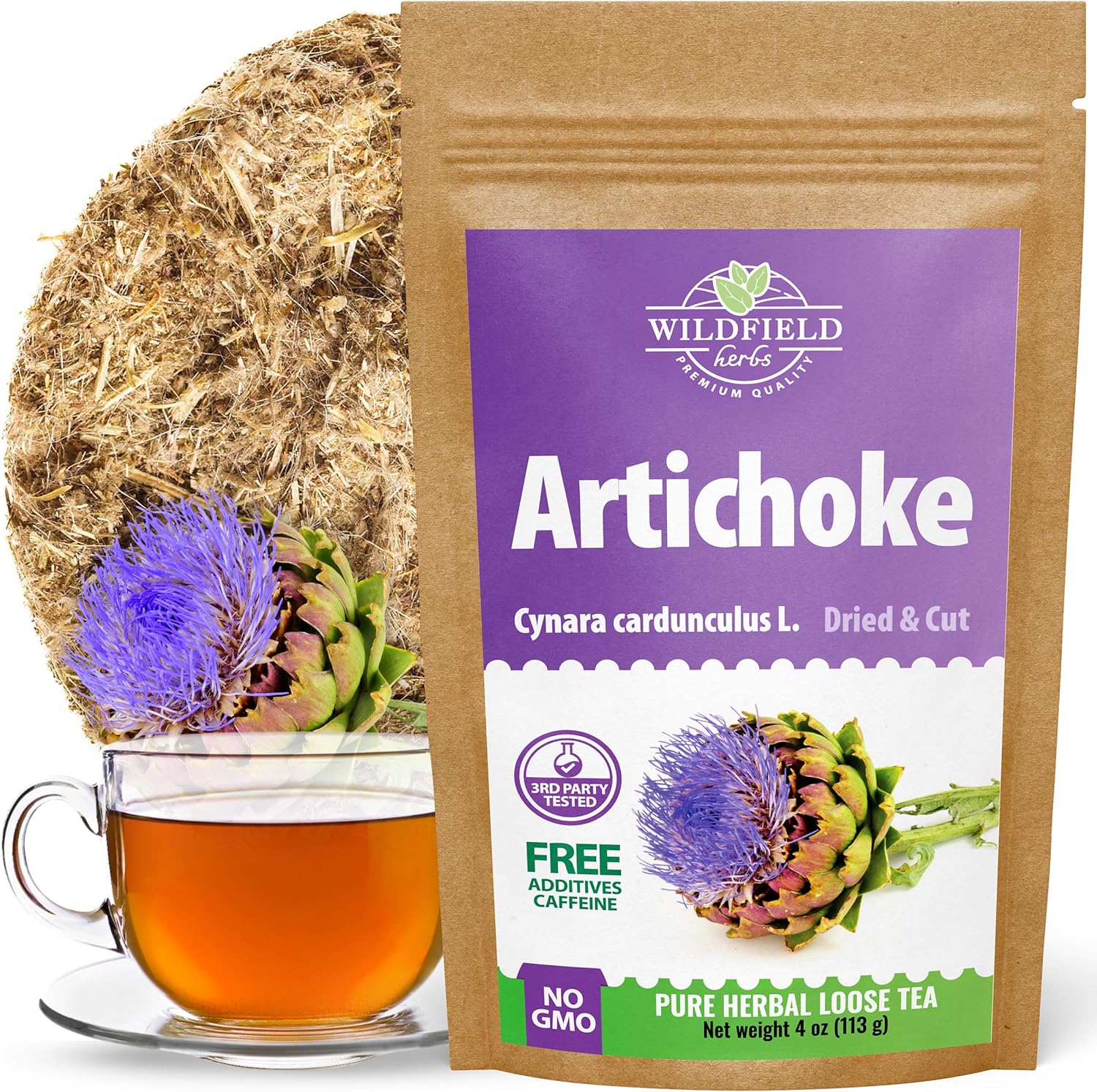 4 oz. Alcachofa Artichoke Leaf Dried Artichokes Blend Herb Tea (Cynara Cardunculus) - 113g Herbal Hojas De Alcachofa Seca
