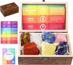 ZHIYUXI 7 Chakra Stones Crystals and Healing Stones Gems Raw Crystals Bulk Set Crystal Rock Collection Meditation Accessories Reiki Supplies