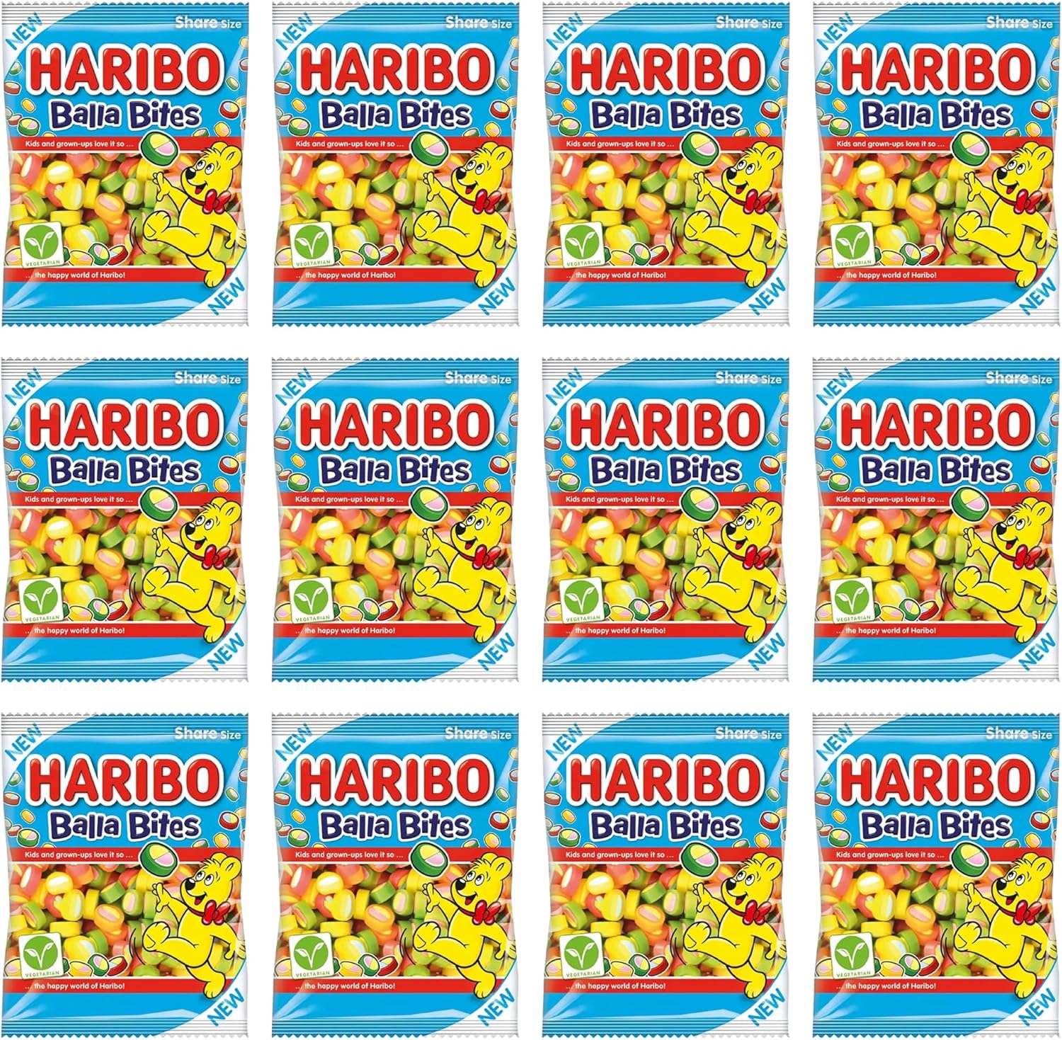 HARIBO Balla Bites 140g (Pack of 12)