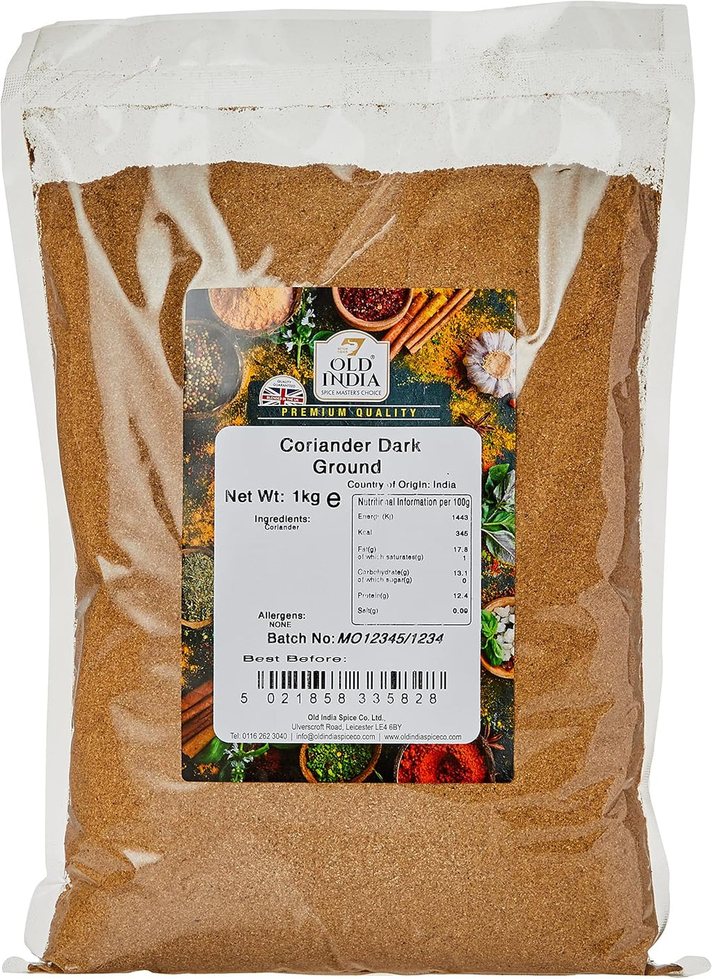 Old India Coriander Dark Ground 1 Kg