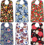 Adult Bibs with Crumb Catcher, Washable and Adjustable Adult Bibs for Women Men Elderly Seniors