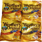 Werther's Original Sugar-Free Candies Bundle - 4 Items: Hard Candies and Caramel Coffee Hard Candies