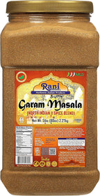 Rani Garam Masala Indian 11-Spice Blend 80oz (5lbs) 2.27kg Bulk PET Jar ~ All Natural, Salt-Free | Vegan | No Colors | Gluten Friendly | NON-GMO | Kosher | Indian Origin