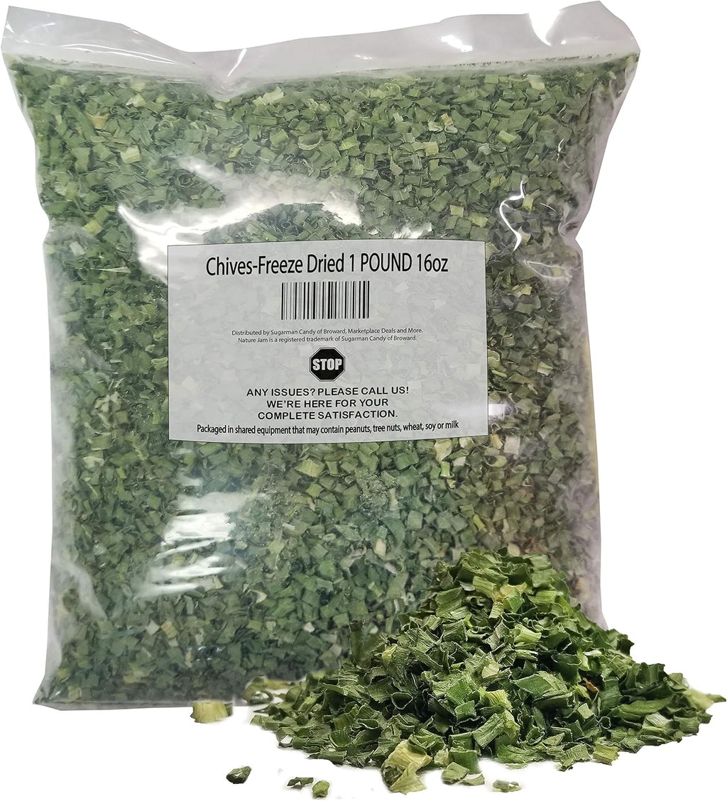 Chives-Freeze Dried 1 POUND-Heat Sealed for Freshness 16 OZ