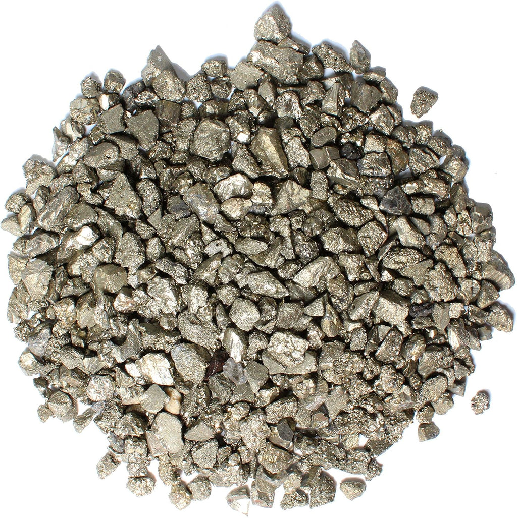 1/2 Lb Pyrite Fools Gold Chips - Iron Pyrite Raw Crystal Stones - Healing Crystals - Raw Natural Rough Stones - Crystal Healing Stones