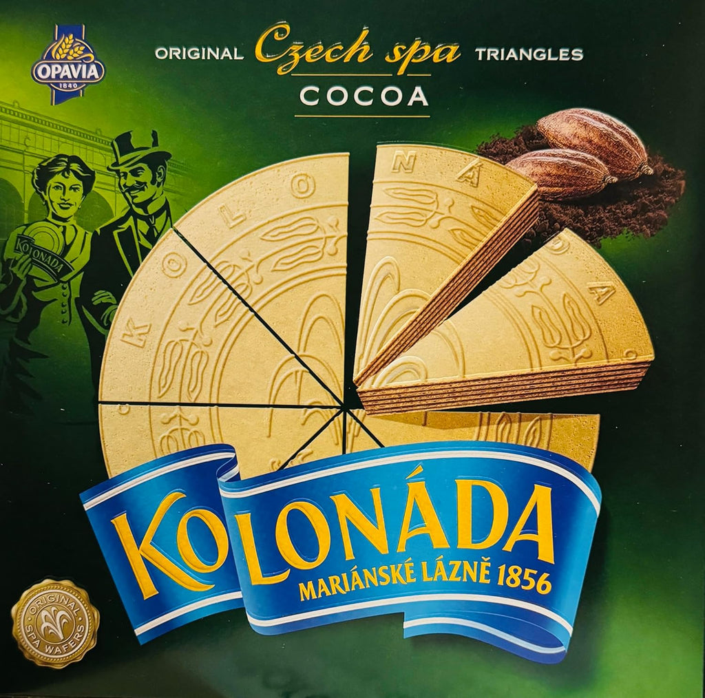 Opavia Tradicni lazenske trojhranky Kolonada 200g Original Czech Spa Triangles Cocoa (2-Pack)