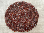 GAF TREASURES 2 oz Lot Natural Semi Tumbled Orange Garnet Gemstone Chips, Crushed Mini Orange Garnet Crystals, Undrilled Crystal Chips (Orange Garnet)
