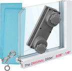 Tyroler Magnetic Window Cleaner Tool | The Silicone Glider R-2 AFC Fits Windows 0.1"-1.2" Thick | Double Sided Outside Window Cleaner Tool | Adjustable Control