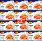 KJ Poultry Kosher Ready Meals - Salmon Fillet Fish, Parve MRE Meal Ready to Eat, Protein Food, Halal, (12 Pack) Prepared Entree Fully Cooked, Shelf Stable Microwave Dinner, Travel, Military, Camping