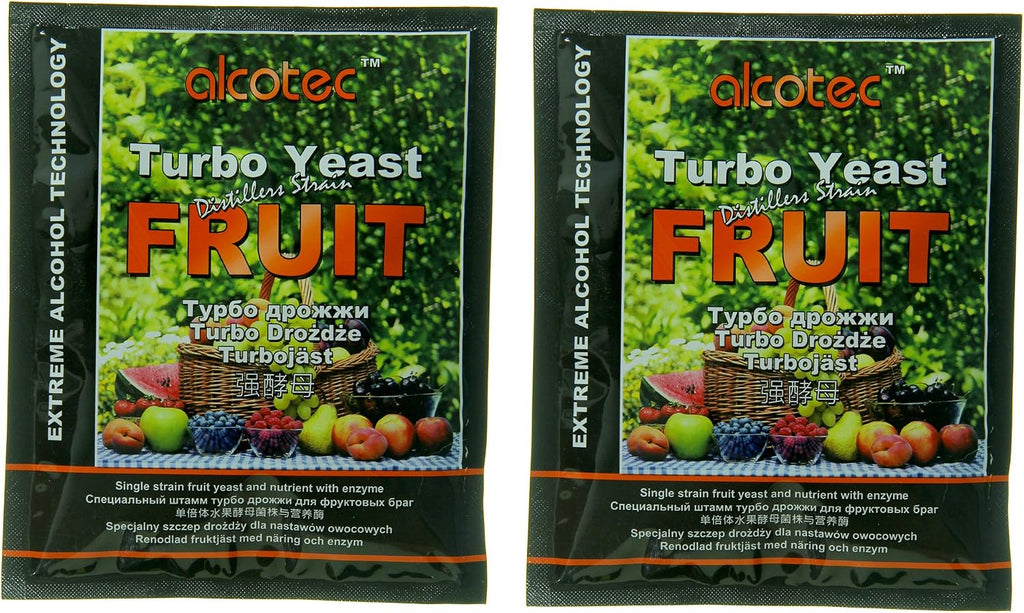 Alcotec Fruit Turbo Yeast Distiller's Strain (Pack of 2)