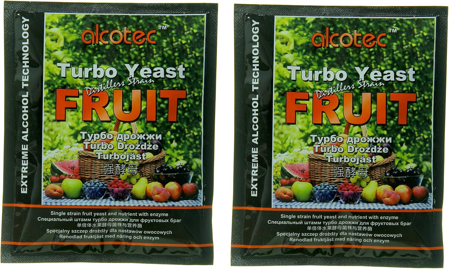 Alcotec Fruit Turbo Yeast Distiller's Strain (Pack of 2)