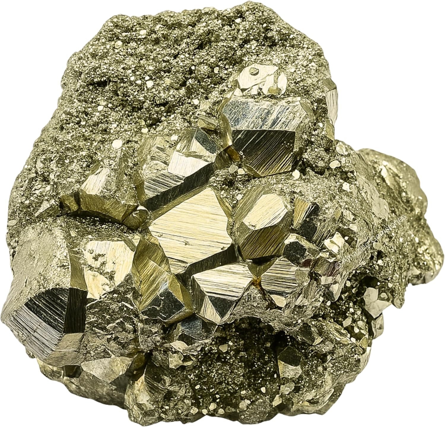 Amazing Gemstone Pyrite Raw Crystals and Healing Stones, Natural Rocks For Tumbling - DIY Raw Stones And Crystals (1 Piece)