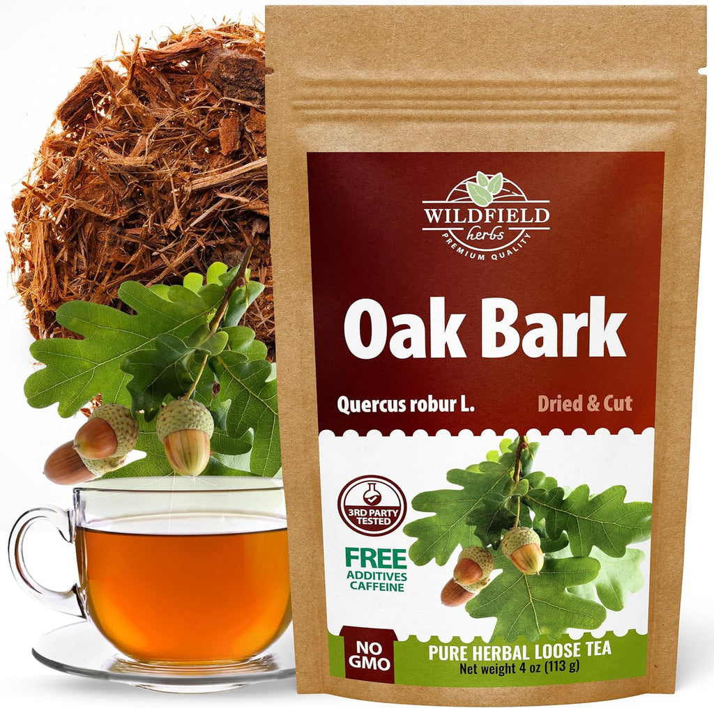 4 oz. Oak Bark Tea Tree Bark Herbs Сascara (Cortex Quercus) - 113g Herb Tea Corteza De Roble