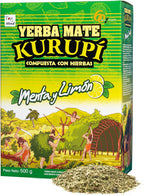 Kurupi Yerba Mate with Mint and Lemon 500 g (1.1 lb) - Refreshing Paraguayan Herbal Blend -Loose Leaf Tea Naturally Cooled with Mint & Citrus Aroma - Gluten Free