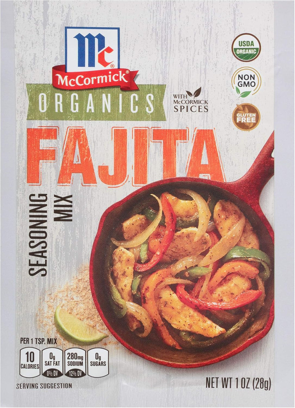 McCormick Organics Fajita Seasoning Mix, 1 oz