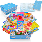 Sakura Box Japanese Snacks & Candy 30 Piece Dagashi Gift Box Set