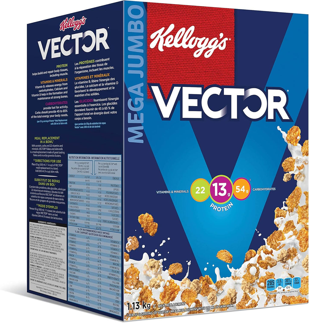 Kellogg's Vector Meal Replacement Cereal, 1.13 Kg/2.5lbs