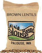 Palouse Brand Certified Glyphosate Residue Free Brown Lentils | 5 LBS | Desiccant Free | Sproutable | Non-GMO Project Verified | Kosher