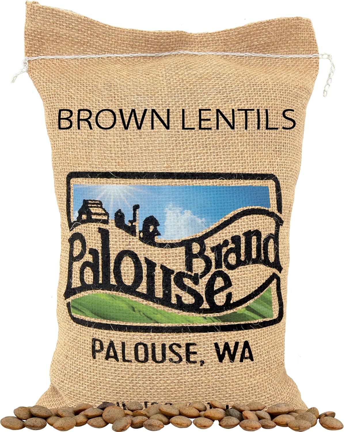 Palouse Brand Certified Glyphosate Residue Free Brown Lentils | 5 LBS | Desiccant Free | Sproutable | Non-GMO Project Verified | Kosher