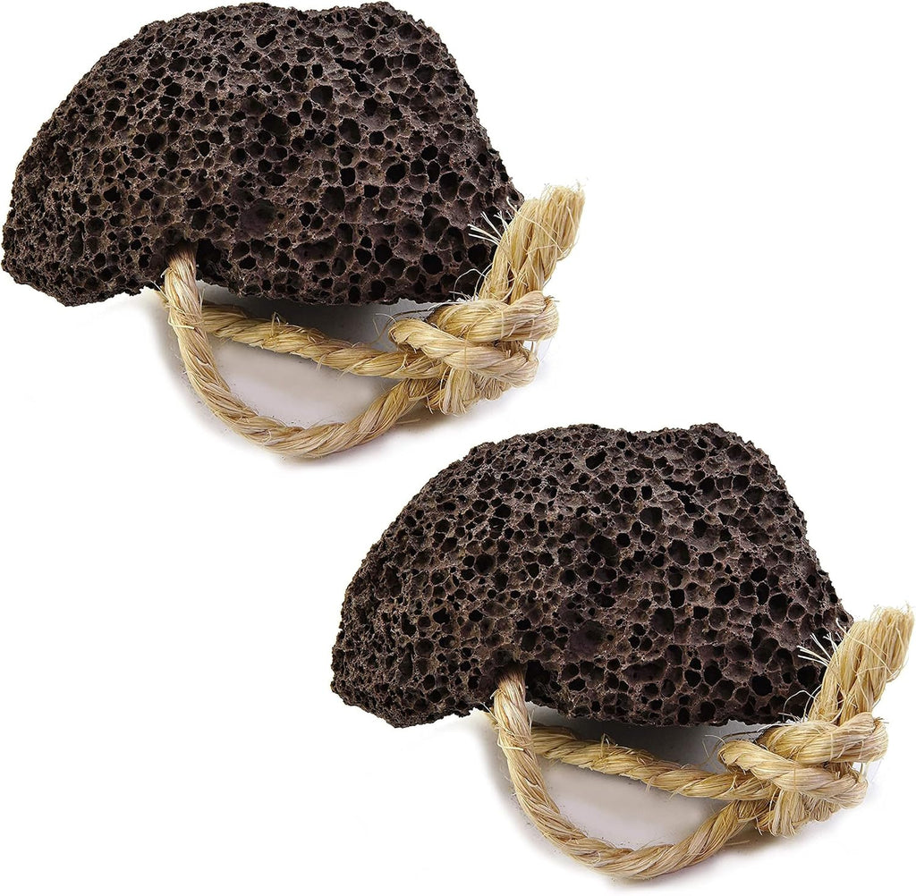 Natural Elephant Pumice Stone for Feet | Volcanic Lava Rock Callus Remover & Foot Scrubber | Pack of 2