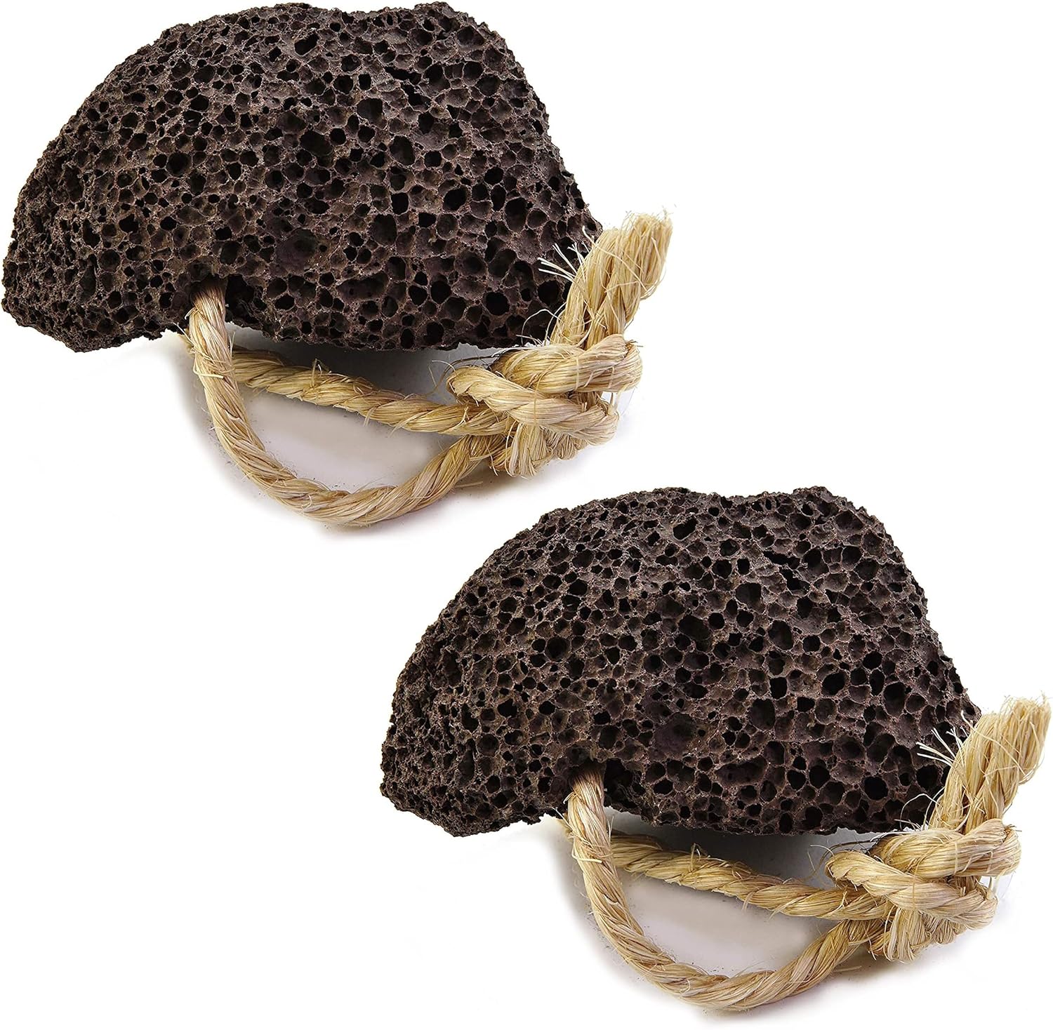 Natural Elephant Pumice Stone for Feet | Volcanic Lava Rock Callus Remover & Foot Scrubber | Pack of 2
