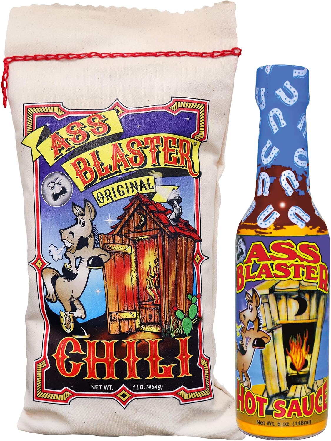 ASS BLASTER Premium Gourmet Hot Sauce With Chili - Ultimate Habanero Hot Sauce Gift Set - Perfect for Gifts for Spicy Food Lovers - Try if you dare!