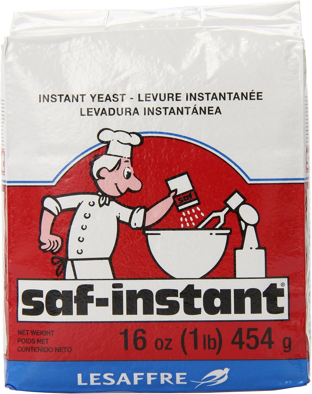 LeSaffre Saf-Instant Yeast, Red, 2 Pound