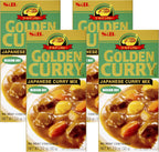 S&B, Golden Curry Japanese curry Mix, Medium Hot, 3.2 oz (Pack of 4)