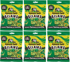 Walkers Nonsuch Banana Split Eclairs Bag 5.29 Oz (Pack of 6) – British Toffee Candy with Condensed Milk & White Chocolate, Imported UK Banana Taffy Caramel Sweets, Individually Wrapped English Toffee