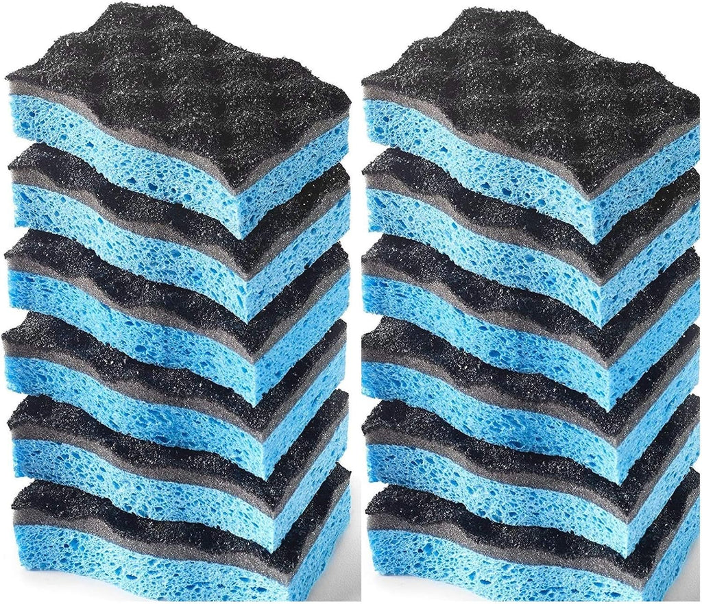 O-Cedar Scrunge Heavy-Duty Scrub Sponge | Odor-Resistant, Multi-Surface Scrubbing Sponge | Lasts 20% Longer Than Regular Sponges, 6 Count (Pack of 2)