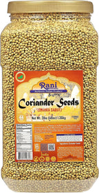 Rani Coriander (Dhania) Seeds Whole, Indian Spice 48oz (3lbs) 1.36kg Bulk PET Jar ~ All Natural | Gluten Friendly | NON-GMO | Kosher | Vegan | Indian Origin