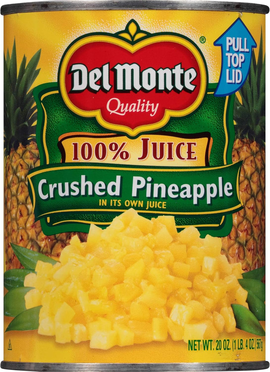 Del Monte Pineapple, Crushed, 1.25 Pound (Pack of 12)