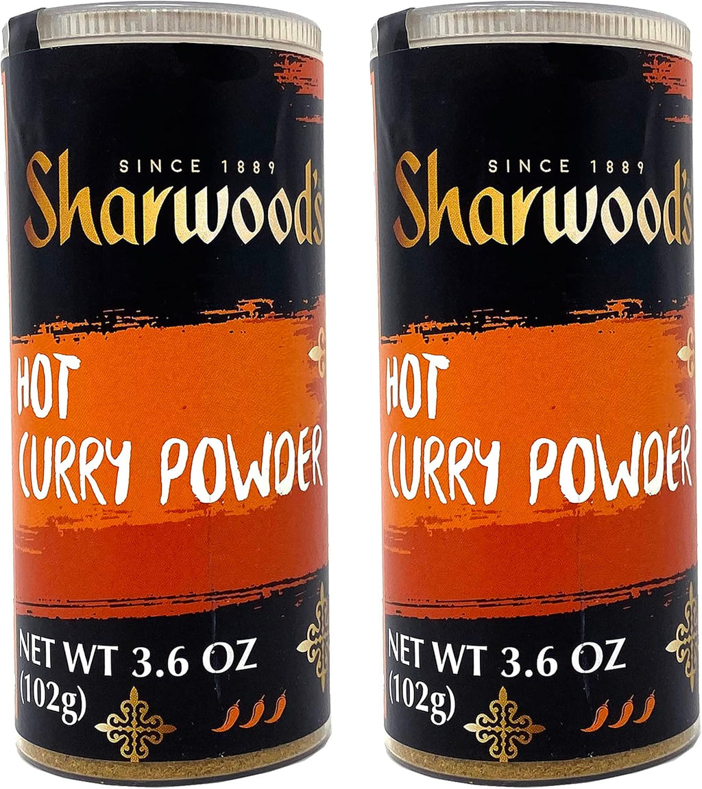 Sharwood's Hot Curry Powder, 3.6 oz (102g), Pack of 2