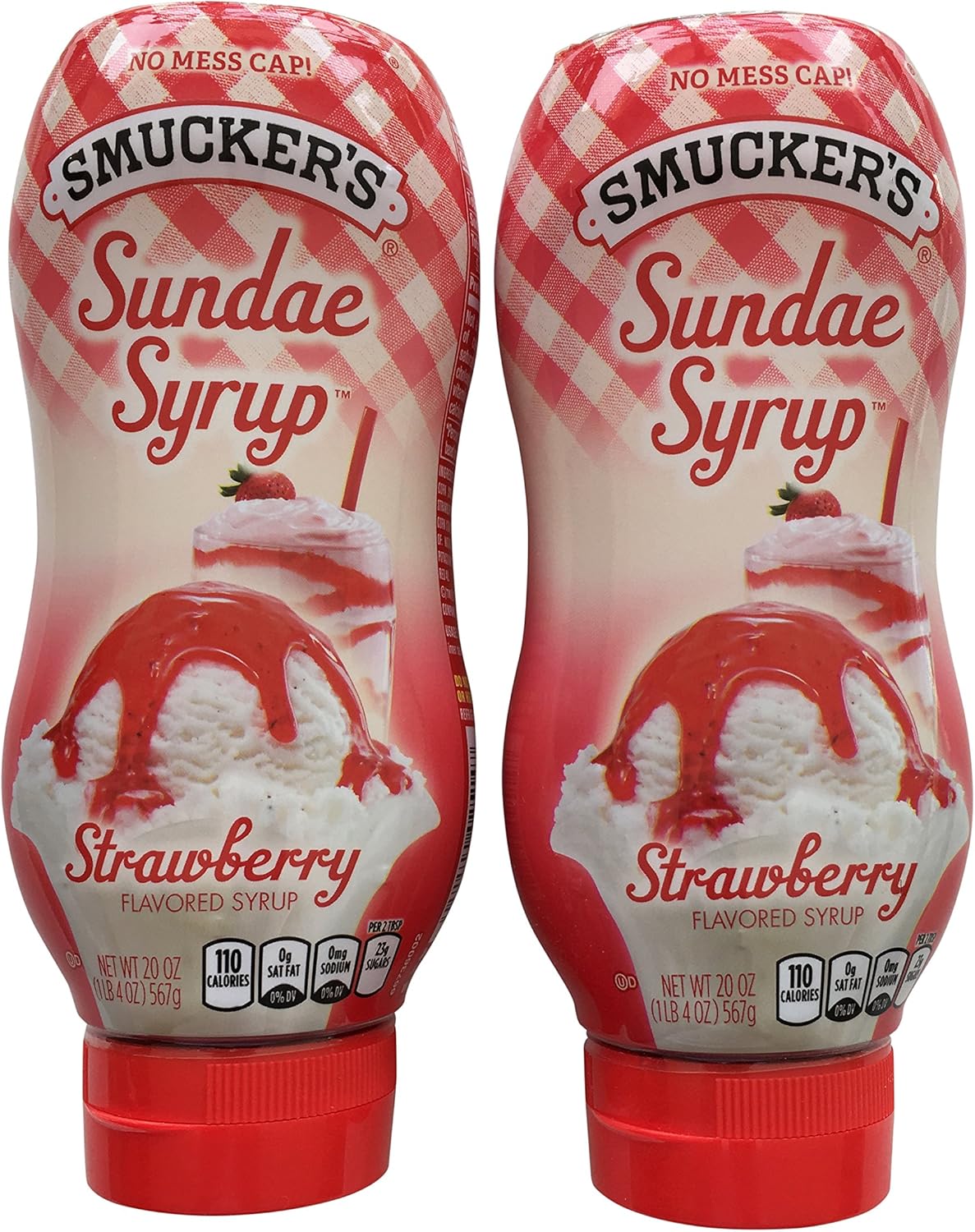 Smucker's Sundae Syrup Strawberry Flavored Syrup, 20-Ounce (Pack of 2)